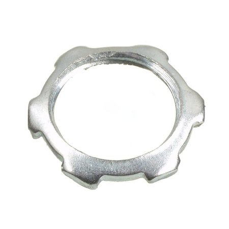 0.5 In. Galvanized Steel Round Metal Lock Nut